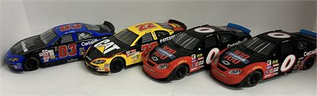 4 nascar model cars