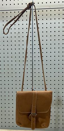 Ellington Tan Brown Genuine Leather Crossbody Bag