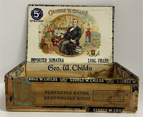 George W. Childs cigar box