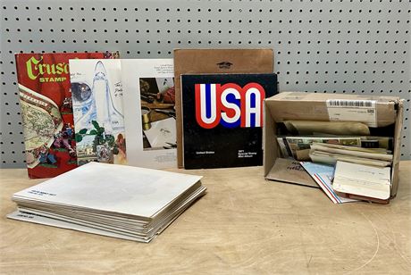 Vintage Stamp Collection and Albums