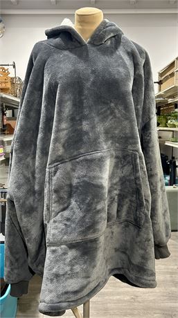 Touchal Wearable Hooded Blanket Gray Oversized