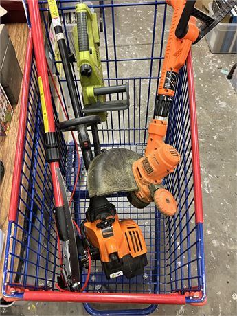 I have a gas powered weedeater and electric weedeater, an electric chainsaw