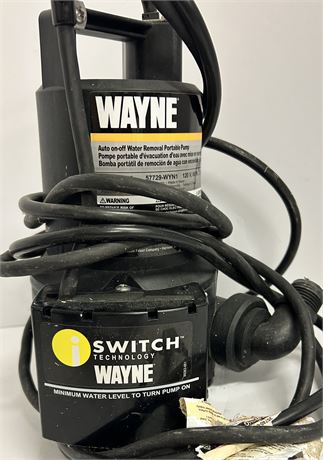 WAYNE SWITCH TECHNOLOGY WATER REMOVAL PORTABLE PUMP