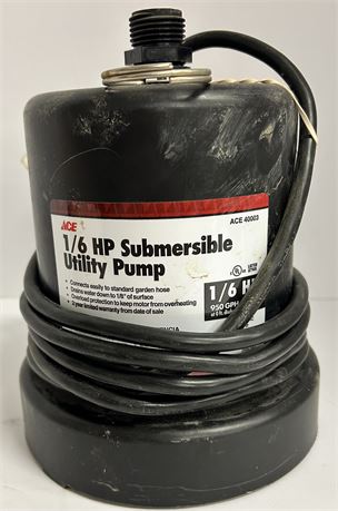 1/6 HP Submersible Utility Pump