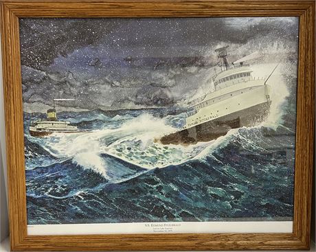 Painting of S.S EDMUND FITZGERALD