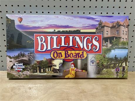 “Billings On Board” Board Game - New in Packaging/Sealed