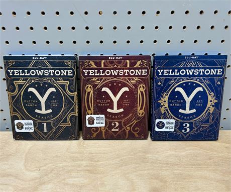 Yellowstone Blu-Ray DVD Set Seasons 1-3