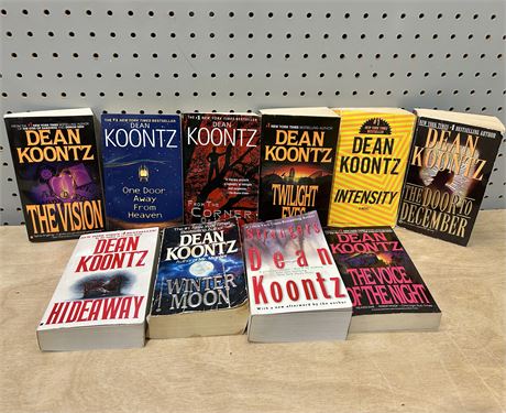 Dean Koontz Paperback Books Lot of 10