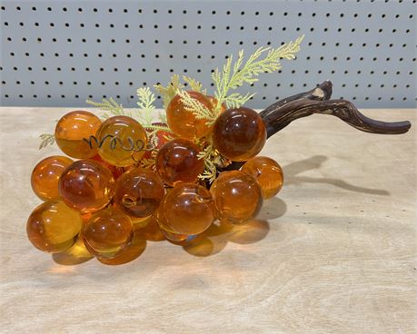 MCM Lucite Grape Bunch on Driftwood