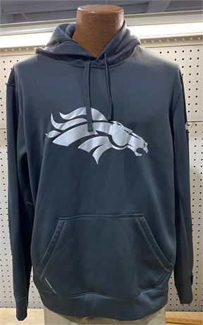 Nike NFL Therma-Fit Denver Broncos Hoodie Sweatshirt Men’s size Large