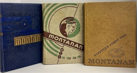 Here are three Montana yearbooks 1940,1941 and 1942