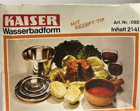 KAISER Wasserbadform MIT REZEPT-TIP