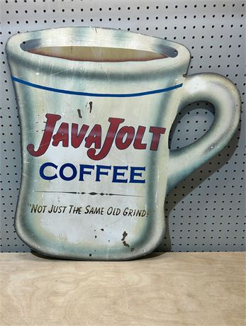 Java Jolt Coffee Metal Sign Wall Hanging Decor