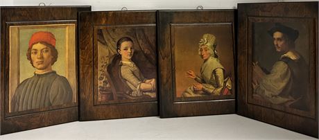 Four antique paintings