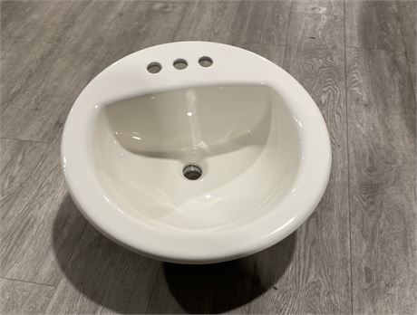 Aqua Source Drop-In Round Bathroom Sink