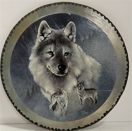 Beautiful wolf painting