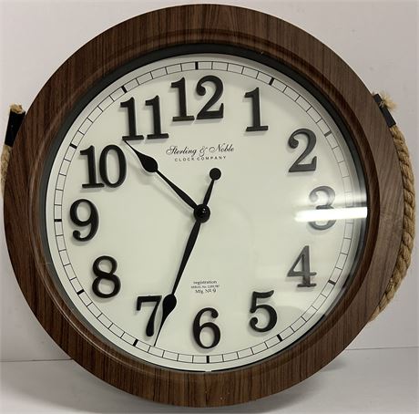 Beautiful hanging clock made by Sterling & Noble Clock company