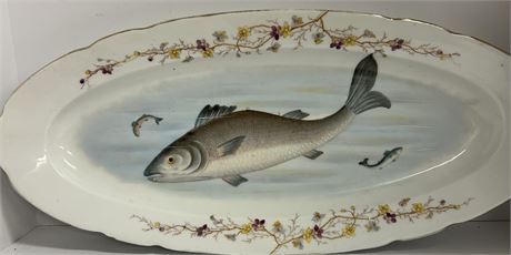 Beautiful fish platter about 23.5 inches long