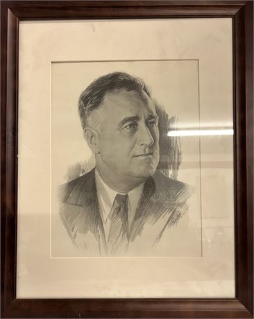 Beautiful drawing of Franklin D. Roosevelt