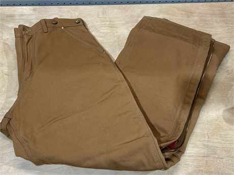 Carhartt Insulated Carpenter Tan Work Pants Men’s size 34x32”