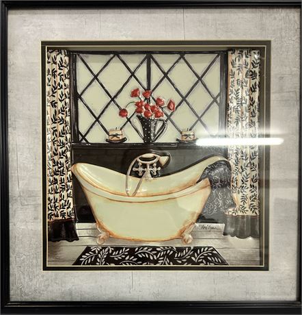 Beautiful 3D Printing of an vintage bathroom