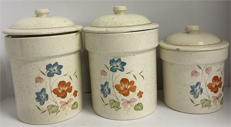 Three ceramic containers