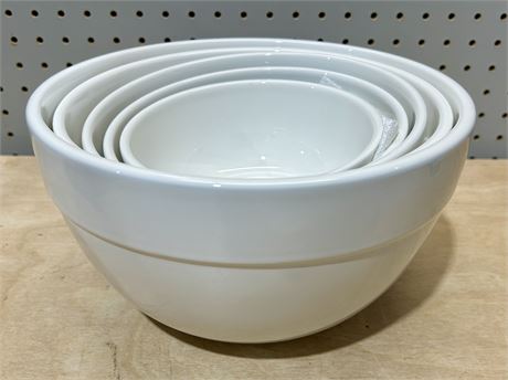 Figmint Porcelain Nesting Bowls Set of 5