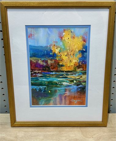 “September’s Symphony on the Bitterroot” Painting by Carol Hagan Signed 17/25