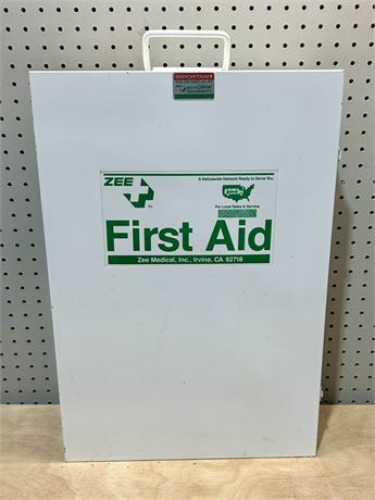 Zee Medical First Aid Kit Wall Mount with Accessories Vintage