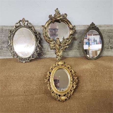 Small Vintage Framed Wall Mirrors