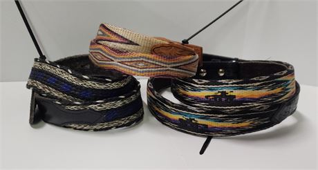 Western Horsehair Belt Trio... 22"-28"