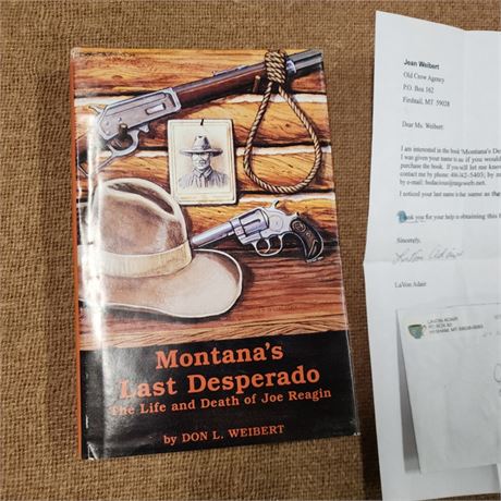 Vintage Montana's Last Desperado Hard Copy Book + Letter