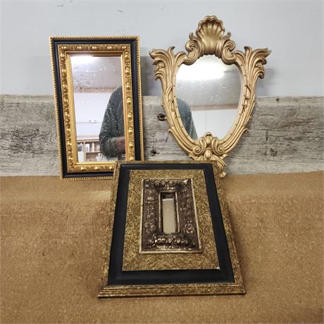 Small Vintage Framed Wall Mirrors