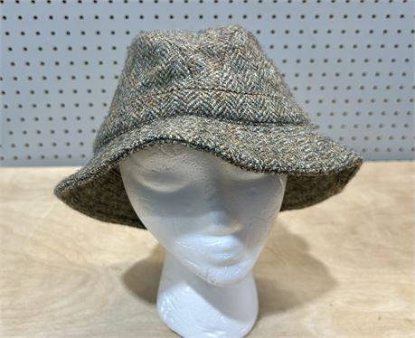 Harris Tweed Grouse Hat Hand-Woven Wool Hat size Large