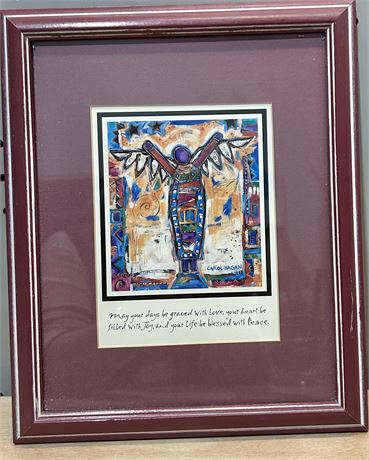 “May Your Days Be Graced with Love…” by Carol Hagen Signed Framed Print