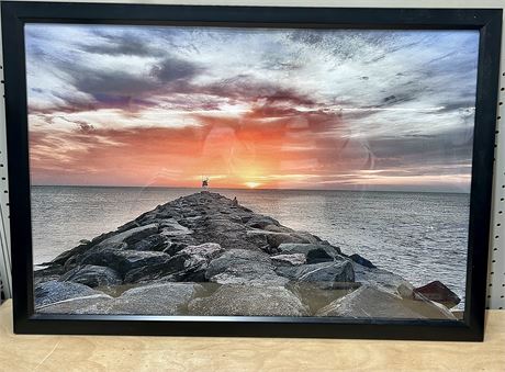 “First Street Jetty” by Dafna Sonnenthal Photograph 20x30” Framed