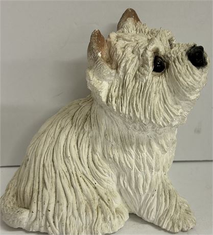 Westie West Highland Terrier White Puppy Resin Figure 1984 Classic Critters