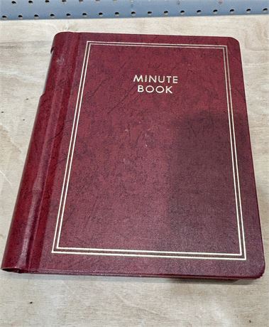 Walker Co. Minute Book Vintage