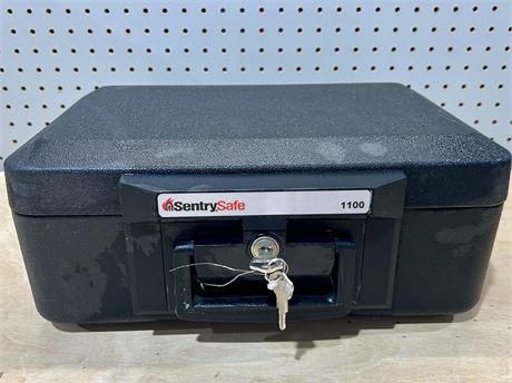 SentrySafe Lock Box .25-Cu Ft. Fireproof with Keyed Lock