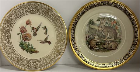 Two LENOX vintage limited edition decorative plates