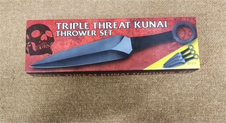 New Triple Threat Kunai Throwing Knife Set