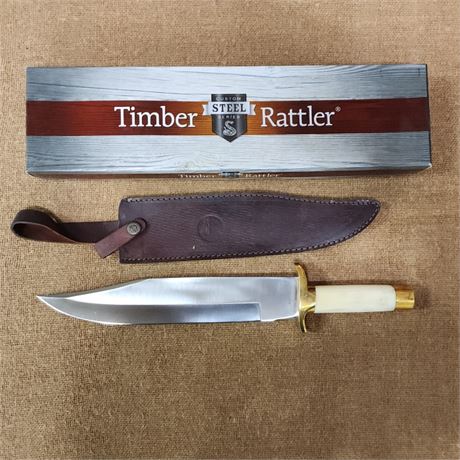 New Timber Rattler Knife w/ Sheath