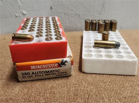 380 Auto Ammo ... Approx 56rds.