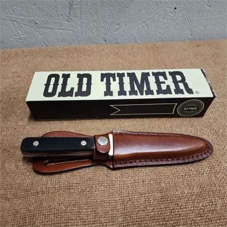 New Old Timer Knife w/ Leather Sheath