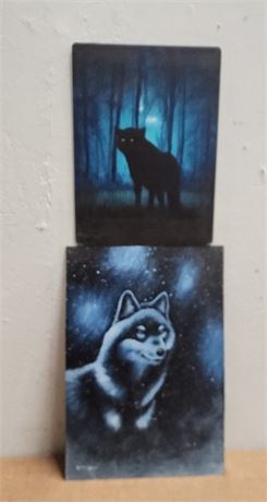 Original NA Wolf Paintings by Jeremy Johnson - 10x14