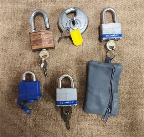 Assorted Padlocks & Keys