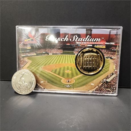 Bush Stadium & Nolan Ryan Liberia Collector Coins