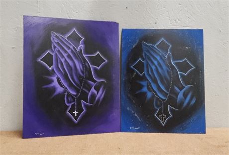 Original NA Prayer Paintings by Jeremy Johnson - 10x12