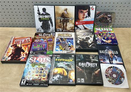 PC-DVD Rom Video Games Lot of 14