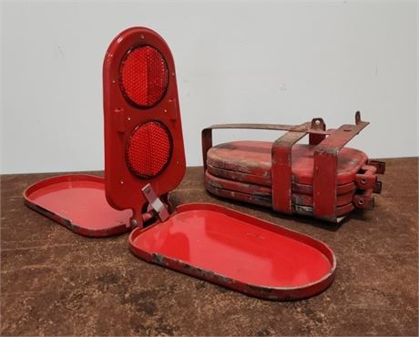 Vintage Emergency Road Reflectors